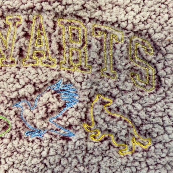 Wizarding World Harry Potter Purple Teddy Long Sleeve Sleepwear Size Medium - Picture 13 of 17